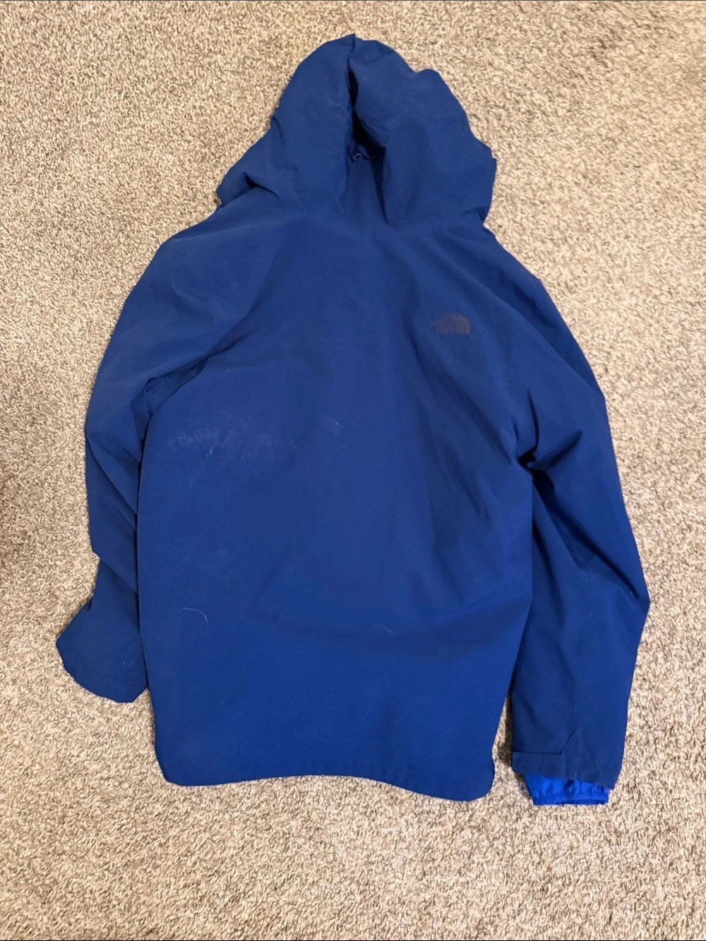 The North Face Men's Blue Hooded Raincoat